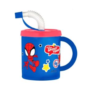 Κύπελλο με καλαμάκι και λαβή Spider-man 210 ml