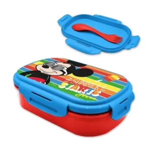 Σετ τάπερ φαγητού με πιρούνι Mickey Μouse