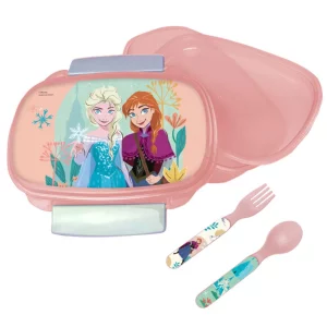 Σετ τάπερ φαγητού με κουταλοπίρουνο Frozen