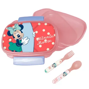 Σετ τάπερ φαγητού με κουταλοπίρουνο Minnie Mouse