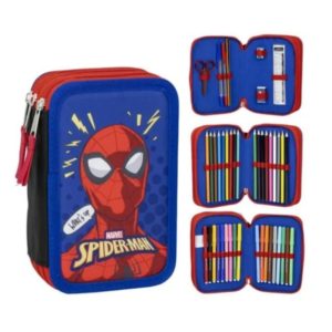 Κασετίνα γεμάτη Spider-man Size: 13x20x7 cm