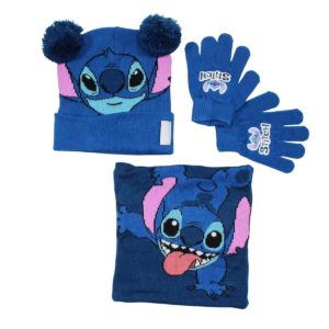 Σετ Σκουφάκι-Γάντια- Λαιμουδιέρα Lilo & Stitch Size: One Size