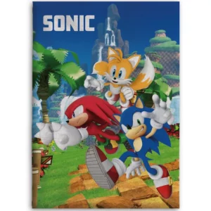 Κουβέρτα fleece Sonic Size: 100 x 140 cm.