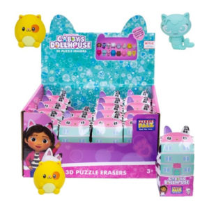 Gabbys Dollhouse Scented Puzzle Eraser 3D assorted in display (16) 4,5x6cm