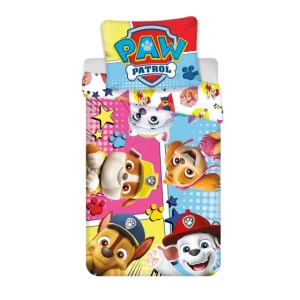 Σετ παπλωματοθήκη – μαξιλαροθήκη Paw Patrol 140×200cm, 70×90 cm