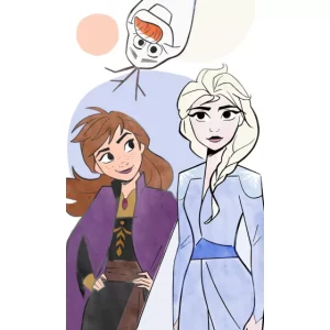 Πετσέτα προσώπου-χεριων Disney Frozen Size: 30x50cm