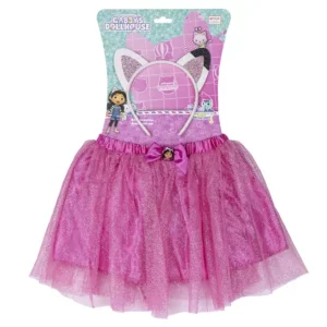 Gabby’s Dollhouse children’s skirt and headband set 3 – 8 years / 98 – 128 cm