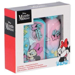 Σετ τάπερ φαγητού με παγούρι αλουμινίου Minnie Mouse