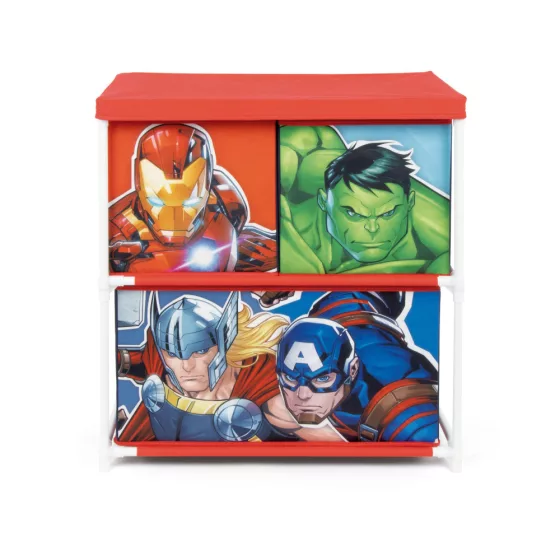Ράφι αποθήκευσης παιχνιδιών με 3 θήκες 53x30x60 cm Avengers