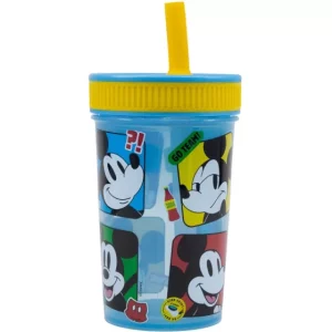 Disney Mickey Fun-Tastic silicone straw cup 420 ml