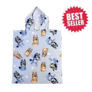 Poncho Bluey Size: 55×115cm