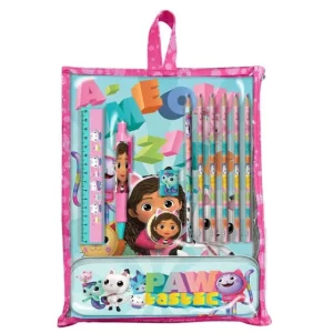 Gabby’s Dollhouse Smoothie Land stationery set with holder