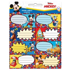 Disney Mickey Fun Times notebook label set of 16