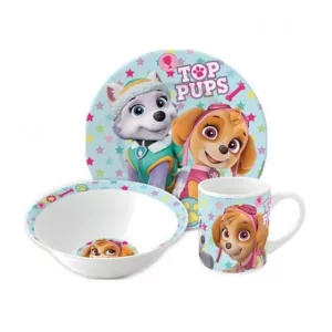 Σετ 3 τμχ Δείπνο από πορσελάνη Paw Patrol