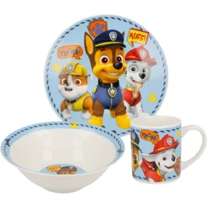 Σετ 3 τμχ Δείπνο από πορσελάνη Paw Patrol