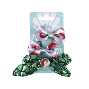 Disney Princess Ariel Hair Tie and Clip Set 3 pcs