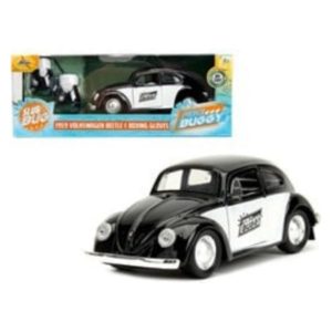 Die-Cast Punch Buggy ’59 VW Beetle W/Gloves Black 1/32 7,5x20cm