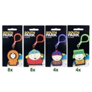 South Park Keychain 2D PVC 4 assorted 7×15,5cm