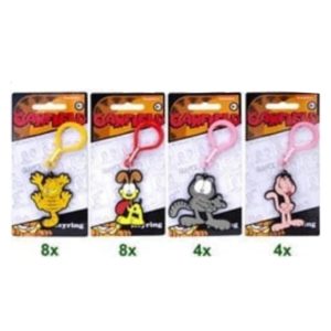 Garfield Keychain 2D PVC 4 assorted 7×15,5cm