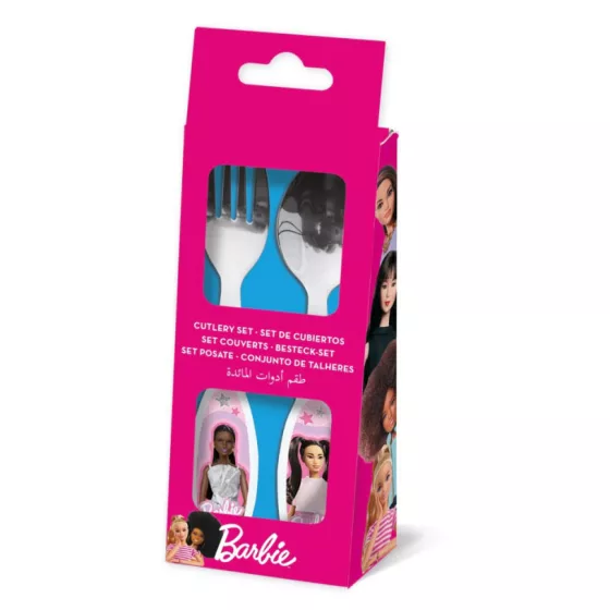 Μεταλλικό σετ κουταλοπίρουνο 2 τμχ Barbie