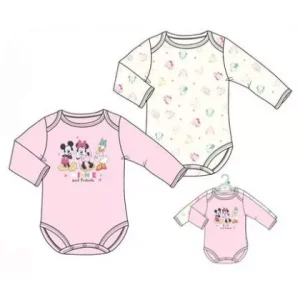 Σετ 2 τμχ Βρεφικά Body Disney Minnie Size: 6-24 μηνών