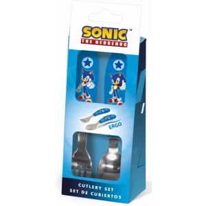 Μεταλλικό σετ κουταλοπίρουνο 2 τμχ Disney Sonic