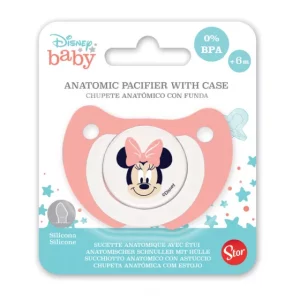 Aναστρέψιμη πιπίλα μωρού με θήκη Disney Minnie