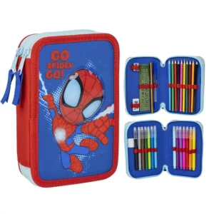 Κασετίνα γεμάτη Spider-man Size: 12.5×19.5×4.5 cm