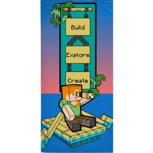 Πετσέτα θαλάσσης Minecraft Size: 70 x 140 cm
