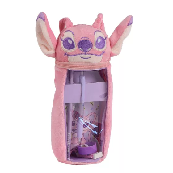 Disney Lilo and Stitch Blue plush filled pencil case