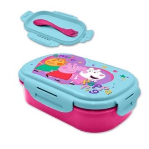 Σετ τάπερ φαγητού με πιρούνι Peppa Pig