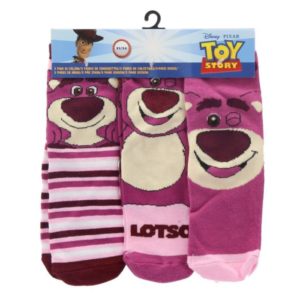 Toy Story 3-Pack Socks – Lotso Size: 23-34