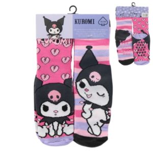 Hello Kitty Kuromi 2-Pack Socks – Anti Slip  Size: 23-34