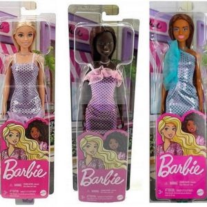 Barbie Doll with Glitter Dress 3 assorted 10×32.5cm