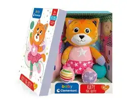 Clementoni Baby Plush Figure with Different Size and Knister-Ohren, Katy the Kitty 22x30cm