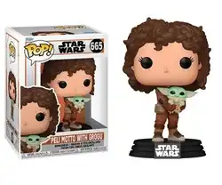 POP! Star-Wars Mandalorian Peli Motto & Grogu