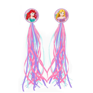Princess Bicycle handlebar fringes for girls
