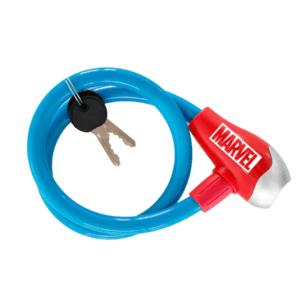 Avengers Bicycle cable lock – Blue 65 cm