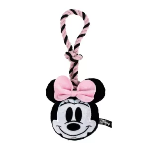 Disney Minnie Pink squeaky rope dog toy 30 cm
