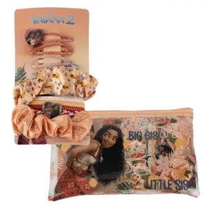 Disney Vaiana hair clip, hair tie set