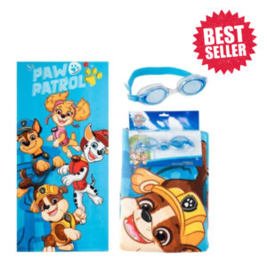 Σετ πετσέτα θαλάσσης- γυαλιά κολύμβησης Paw Patrol
