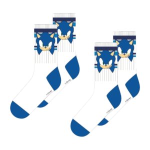 Sonic 2-pack sports socks Size: 23-34