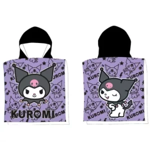 Poncho Hello Kitty Kuromi Size: 50×100cm