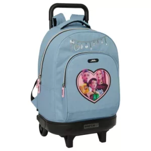 K-pop Demon Hunters Denim Dreams premium rolling school bag, bag 45 cm
