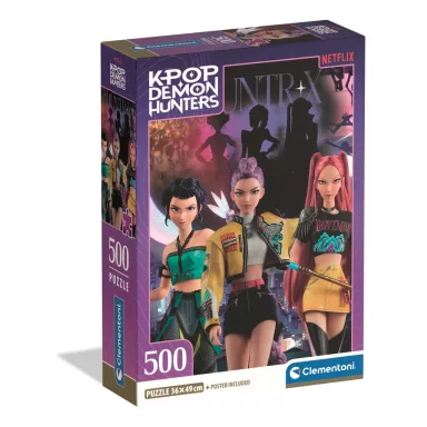 K-pop Demon Hunters Night Pulse 500-piece Compact Puzzle Clementoni