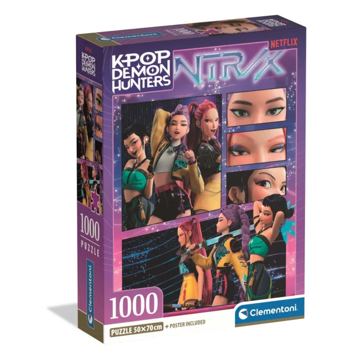 K-pop Demon Hunters Cosmic 1000 Piece Compact Puzzle Clementoni