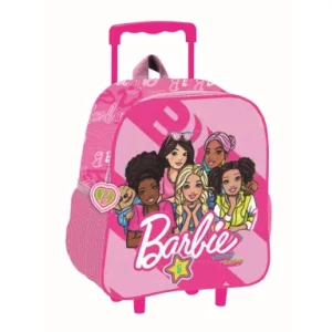 Barbie Dream Squad 3D rolling backpack for preschool, bag 32 cm