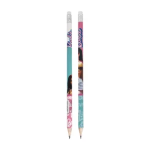 Barbie Mode HB graphite pencil with eraser tip