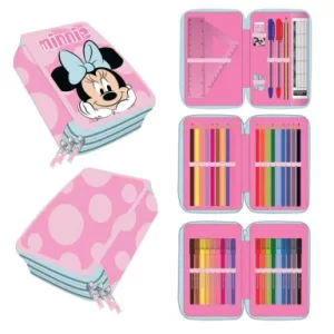Κασετίνα γεμάτη Disney Minnie Size: 13x20x7 cm