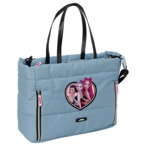 K-pop Demon Hunters Denim Dreams bag, shoulder bag with laptop compartment 40 cm